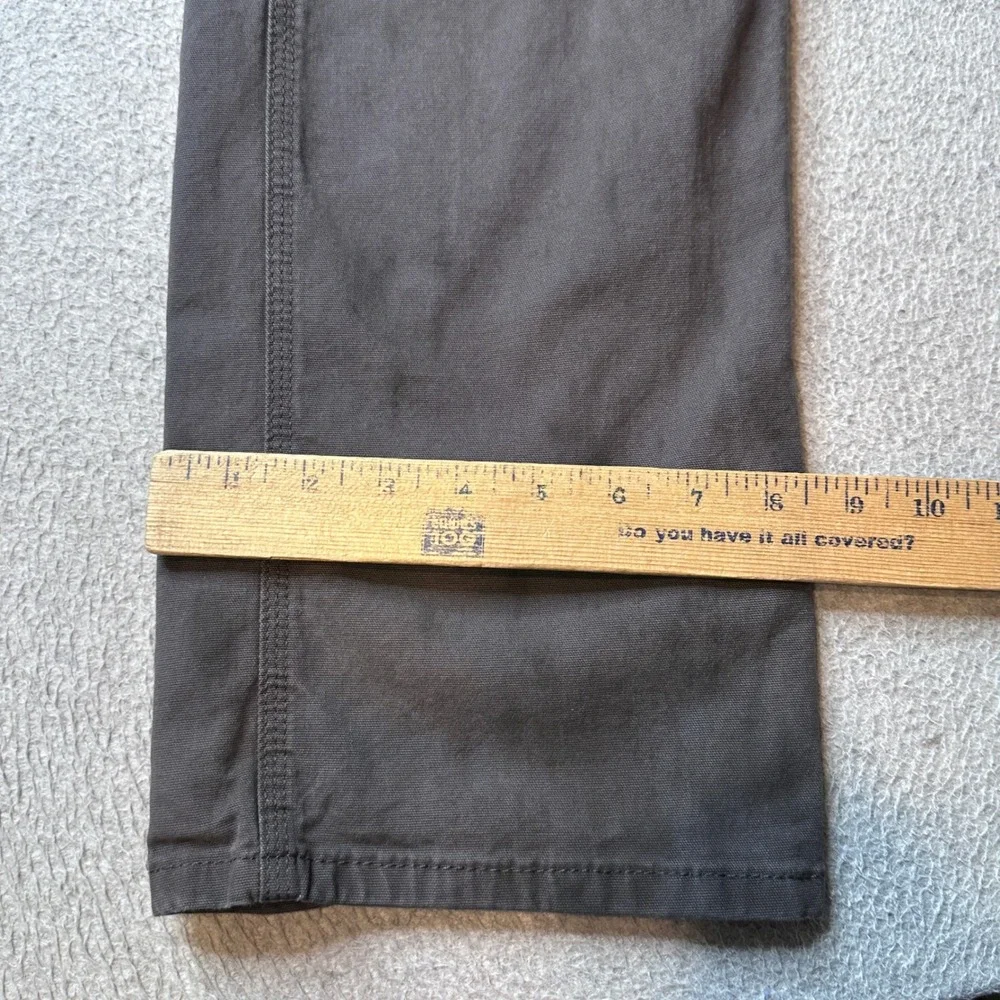 Ariat M4 Pants Mens 34x36 Grey Rebar Relaxed Straight Made Tough Canvas 10030250